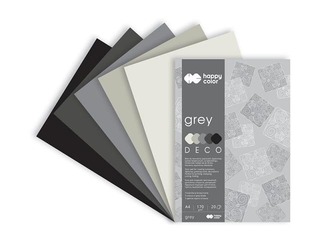 Deco drawing pad Grey, A4, grey shades, 170g/m², 20 sheets