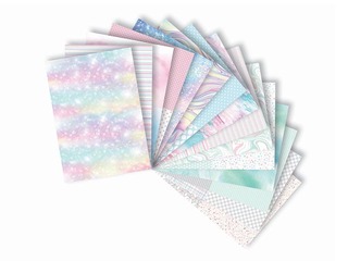 Disainpaber Pastel A4, 80g/m², 15 lehte, 26 motiivi