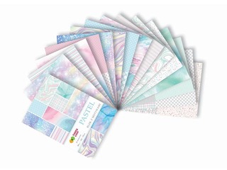 Paper pad with motifs Pastel, A4, 80g/m², 15 sheets, 26 designs