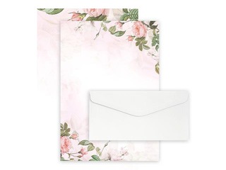 Набор дизайнерской бумаги Garden и конвертов DL, Smooth white