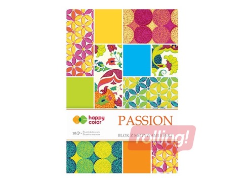 Дизайнерская бумага Passion 20x29см, 170-220г/м², 10 листов, 5 мотивов