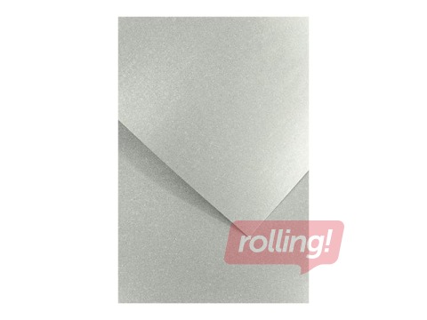 Design paper Millenium, silver, A4, 180g/m², 20 sheets