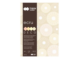 Design paper Ecru, A4, 170g/m², 20 sheets, 4 colours