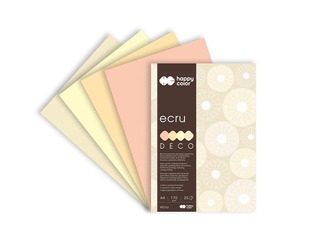 Design paper Ecru, A4, 170g/m², 20 sheets, 4 colours