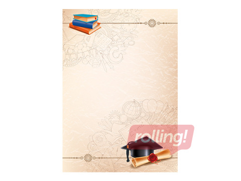 Design paper BIRETTA, Certificate, 170g/m², A4, 25 sheets