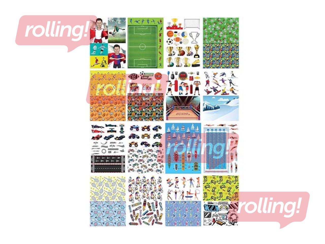 Disainpaber Food motiiviga A4, 80 g/m², 16 lehte, 28 aiakujundust