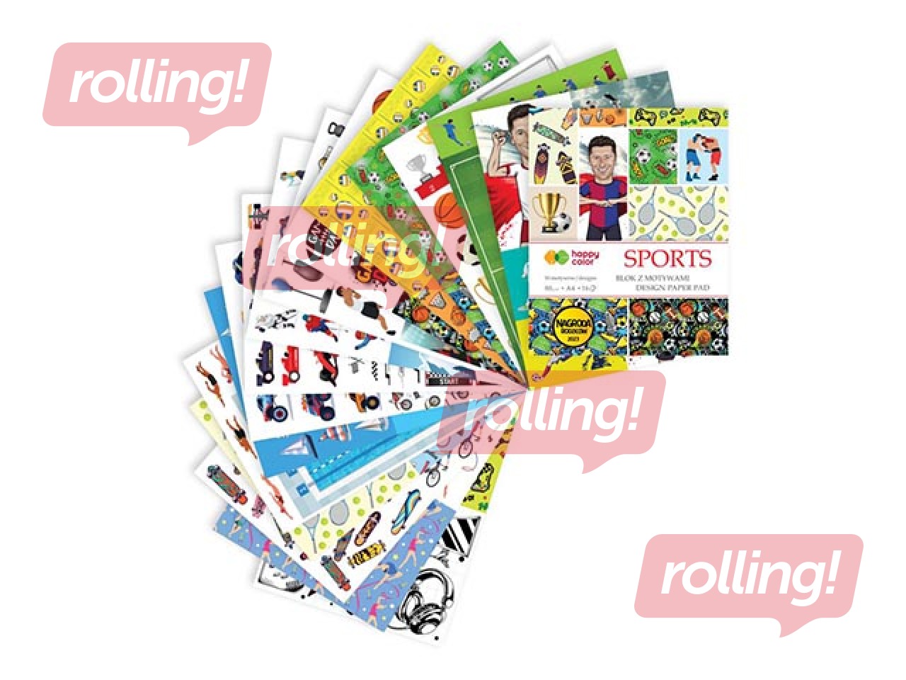 Disainpaber Food motiiviga A4, 80 g/m², 16 lehte, 28 aiakujundust