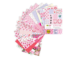 Design paper Love Me A4, 80 g/m2, 16 sheets