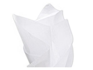 Silk paper decorative Blanc 100, 18g/m², 50x75cm, 24 sheets