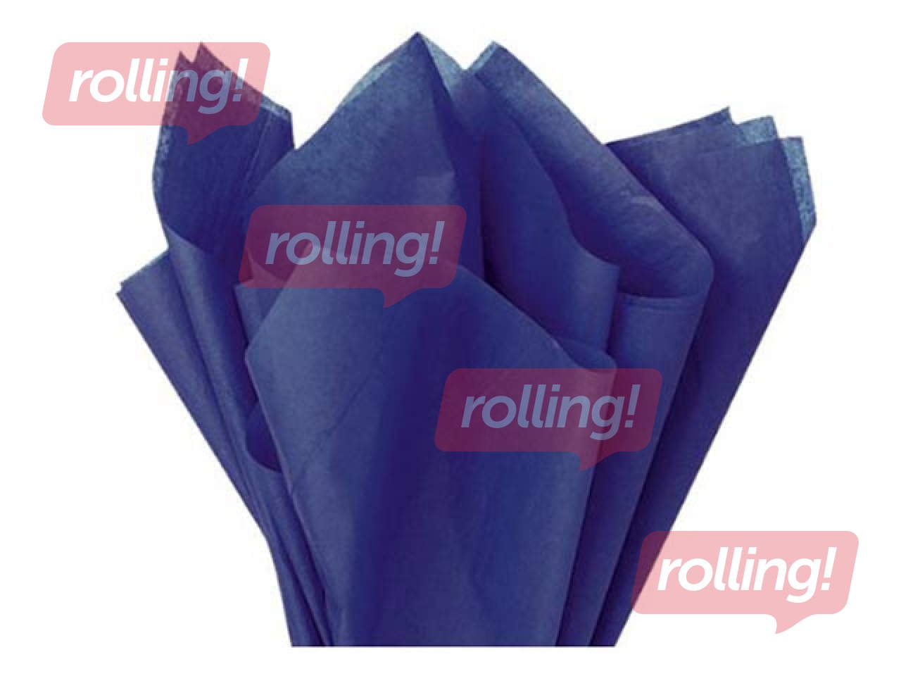 Silk paper decorative Bleu Roy 18, 18g/m², 50x75cm, 24 sheets