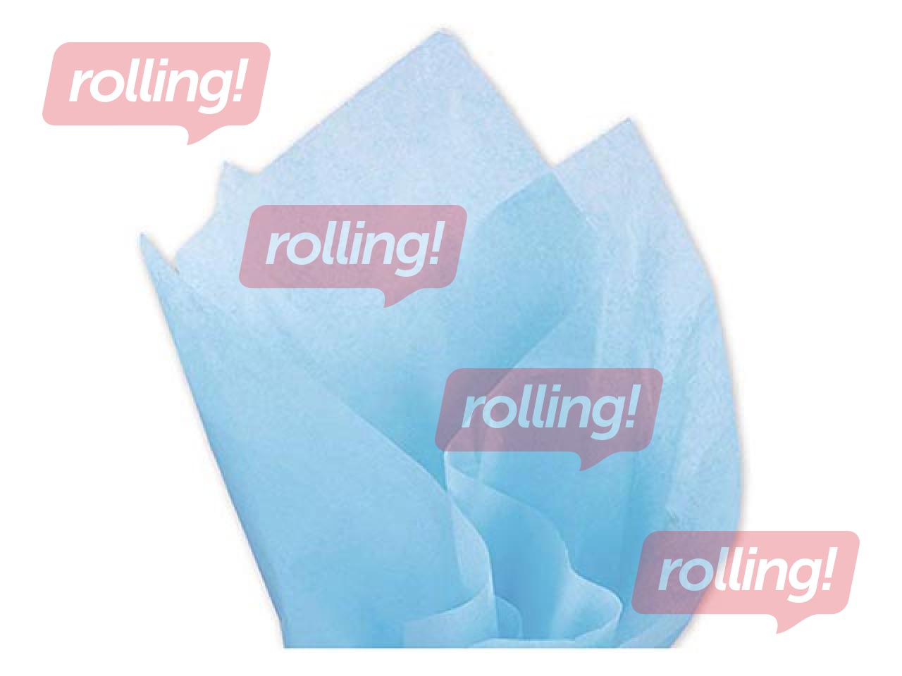 Siidipaber Bleu ciel 33, 18g/m², 50x75cm, 24 lehte