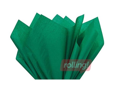 Siidipaber Vert jade 42, 18g/m², 50x75cm, 24 lehte
