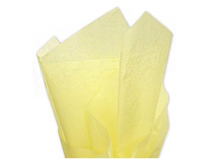 Silk paper decorative Jaune pale 125, 18g/m², 50x75cm, 24 sheets