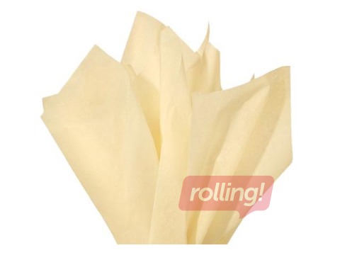 Siidipaber Vanille 126, 18g/m², 50x75cm, 24 lehte