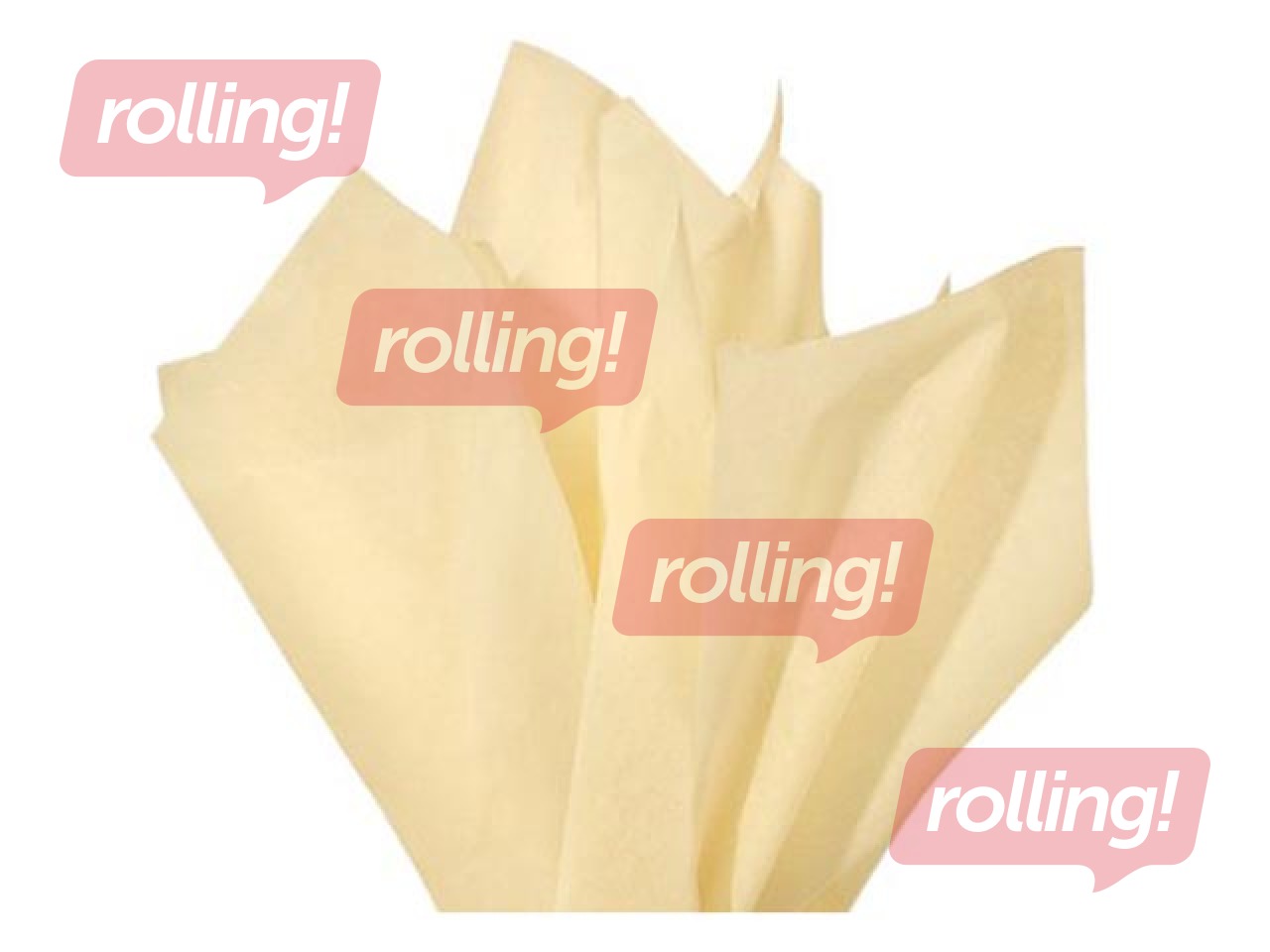 Siidipaber Vanille 126, 18g/m², 50x75cm, 24 lehte