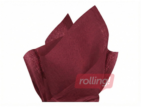 Siidipaber Rouge brique 152, 18g/m², 50x75cm, 24 lehte