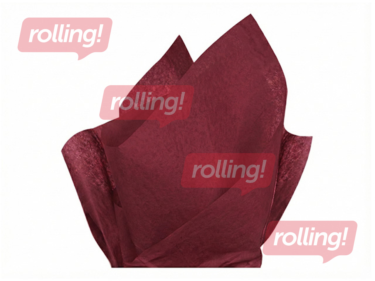 Siidipaber Rouge brique 152, 18g/m², 50x75cm, 24 lehte