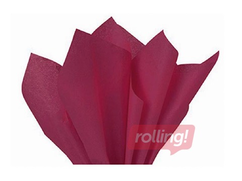 Silk paper decorative Bordeaux 158, 18g/m², 50x75 cm, 24 sheets