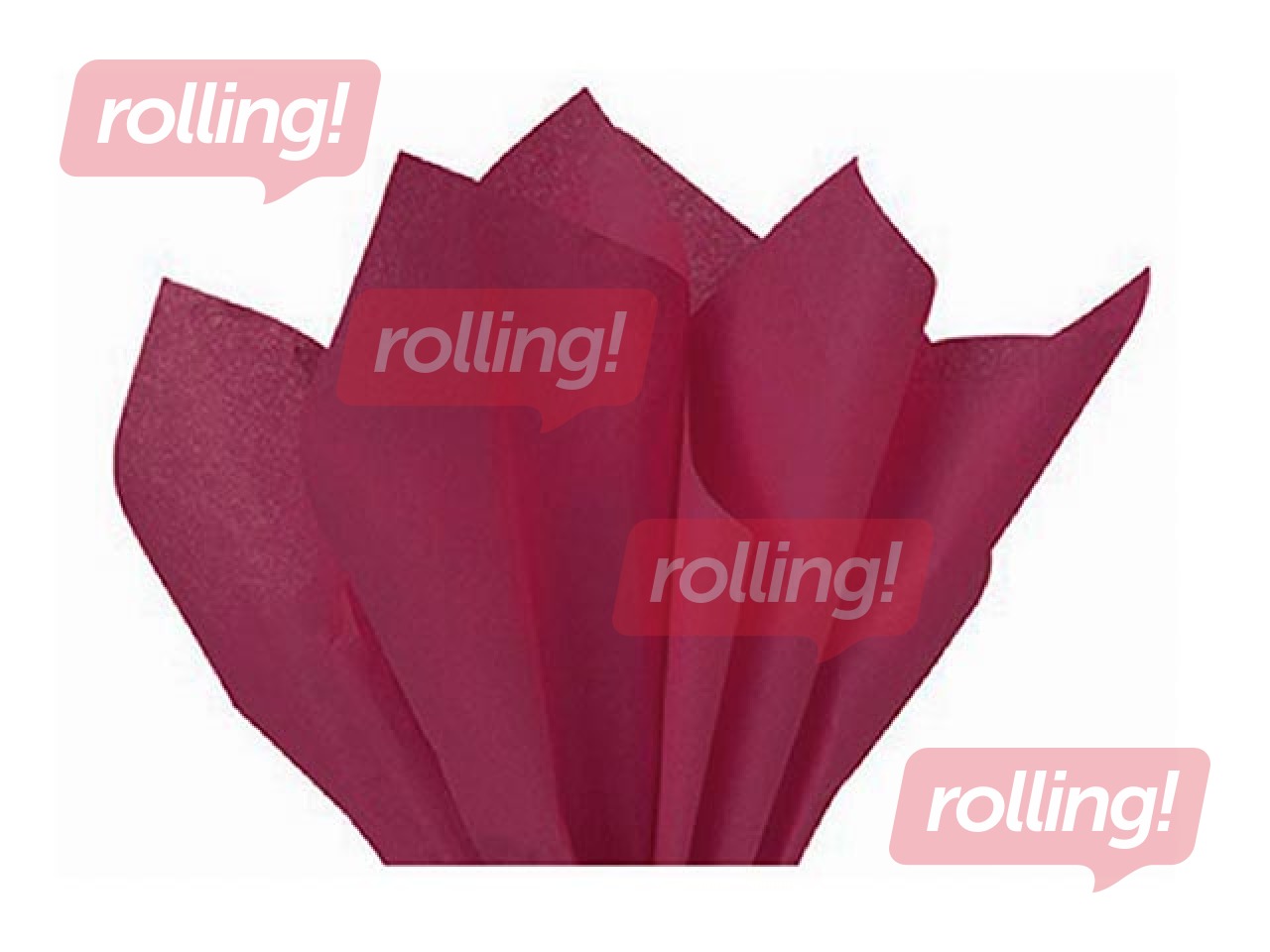 Zīdpapīrs dekoratīvais Bordeaux 158, 18g/m², 50x75cm, 24 loksnes