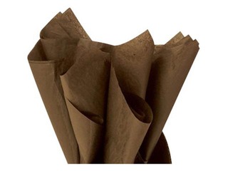 Siidipaber Brun 202, 18g/m², 50x75cm, 24 lehte