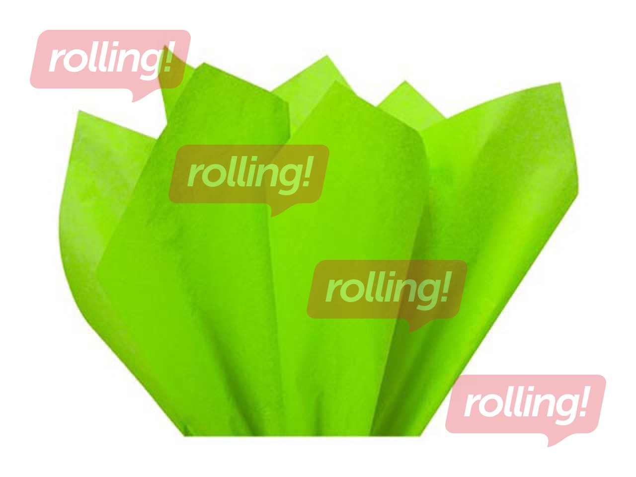 Шелковая бумага декоративная Vert pomme 0006, 18г/м², 50x75см, 24 листов