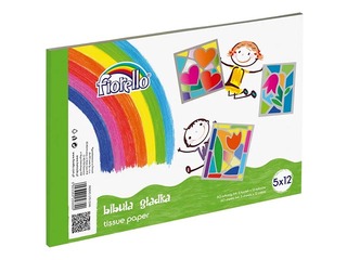 Шелковая бумага Fiorello, A4, разные цвета, 22г/м², 12 цветов по 5 листов