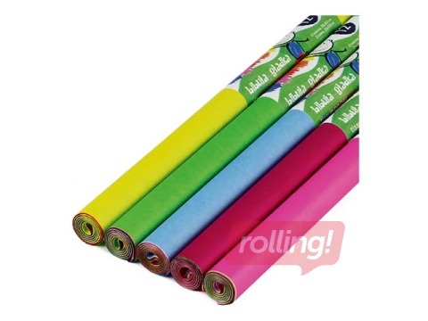 Zīdpapīrs Fiorello, dažādas krāsas, 22g/m², 35x50cm, 5 ruļļi pa 12 loksnēm