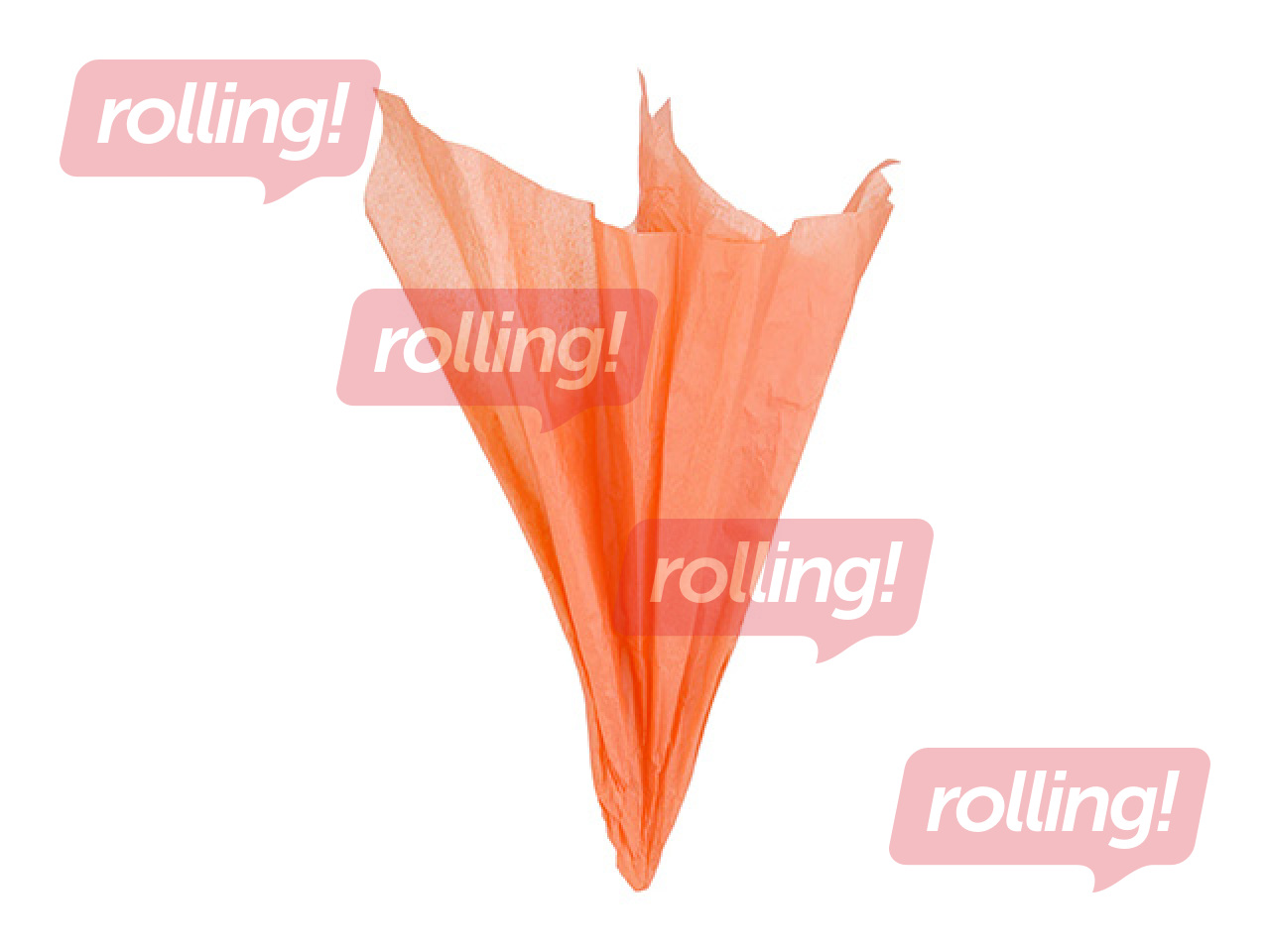 Dekoratiivne siidpaber, oranž, 15g/m², 50x65cm, 10 lehte