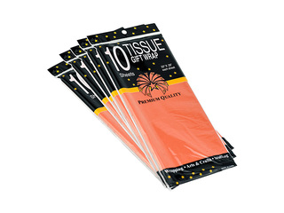 Dekoratiivne siidpaber, oranž, 15g/m², 50x65cm, 10 lehte