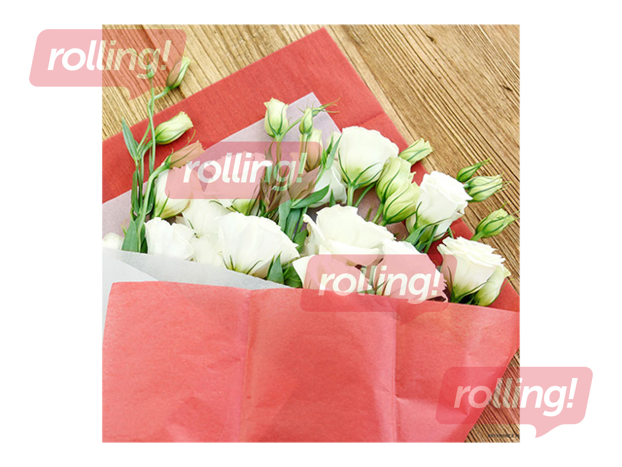 Dekoratiivne siidpaber, punane, 15g/m², 50x65cm, 10 lehte