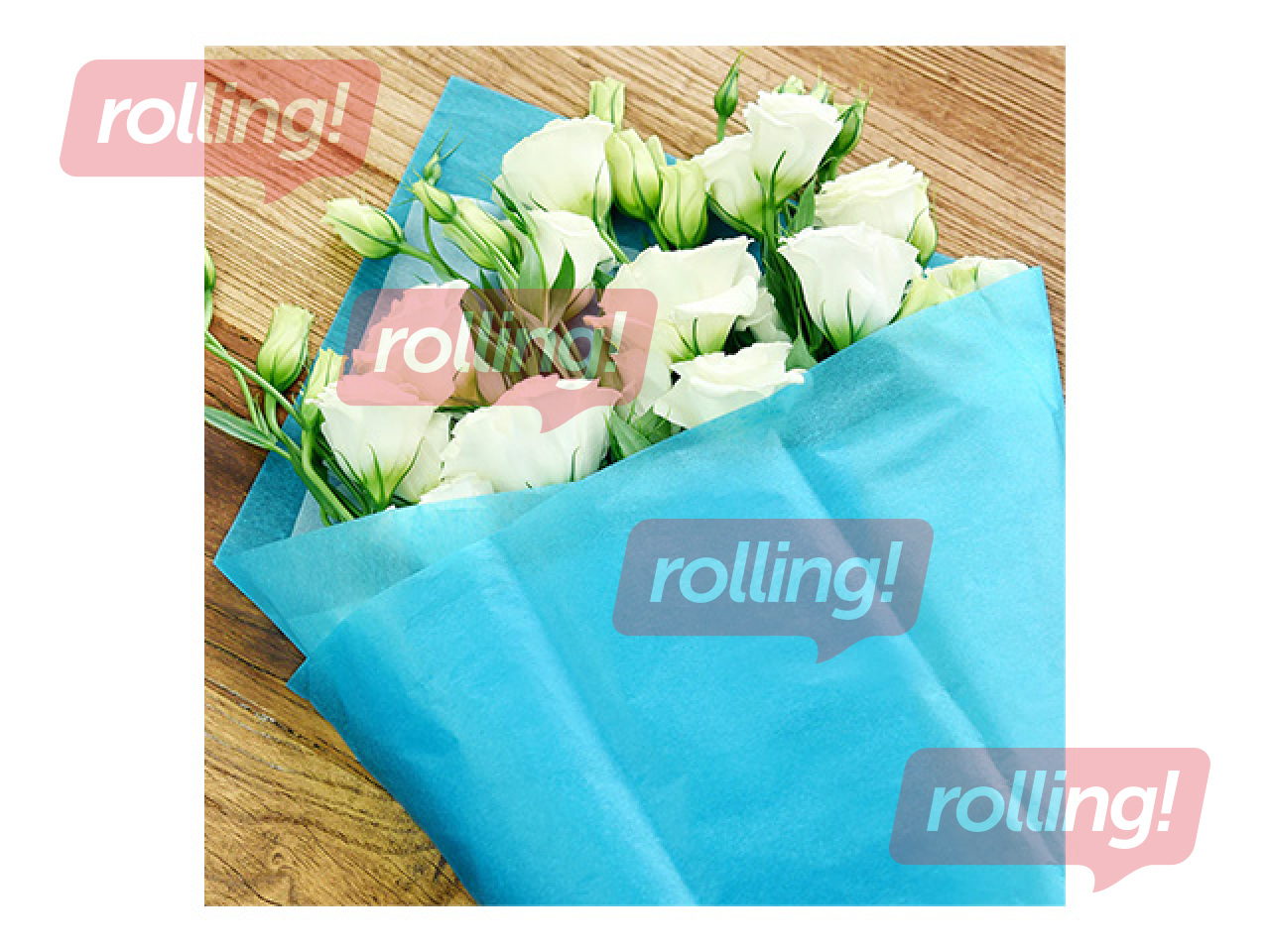 Decorative tissue paper, skyblue, 15g/m², 50x65cm, 10 sheets