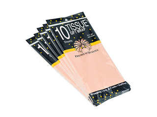 Dekoratiivne pakkepaber, virsikuvärvi, 15g/m², 50x65cm, 10 lehte