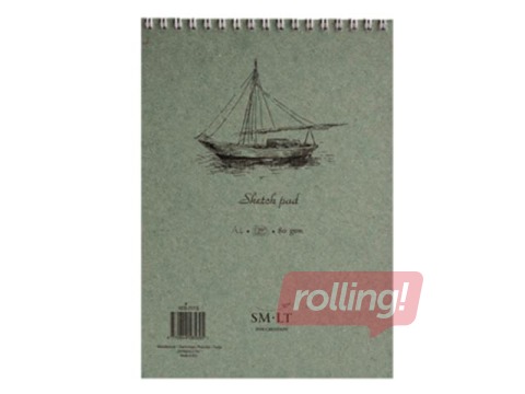 Sketch pad Authentic White, A5, 90g/m², 70 sheets