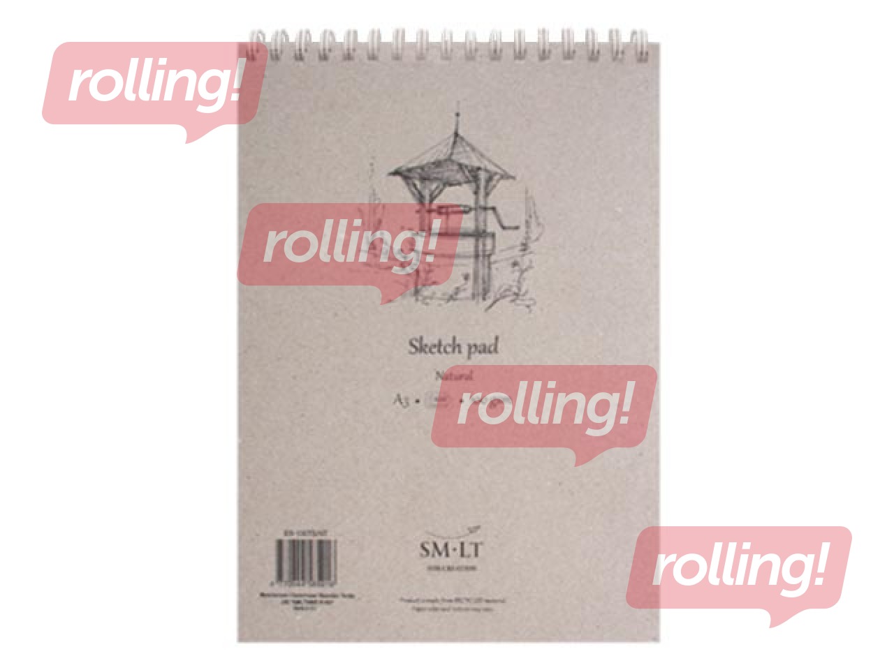 Sketch pad Authentic Natural, A5, 100g/m², 70 sheets