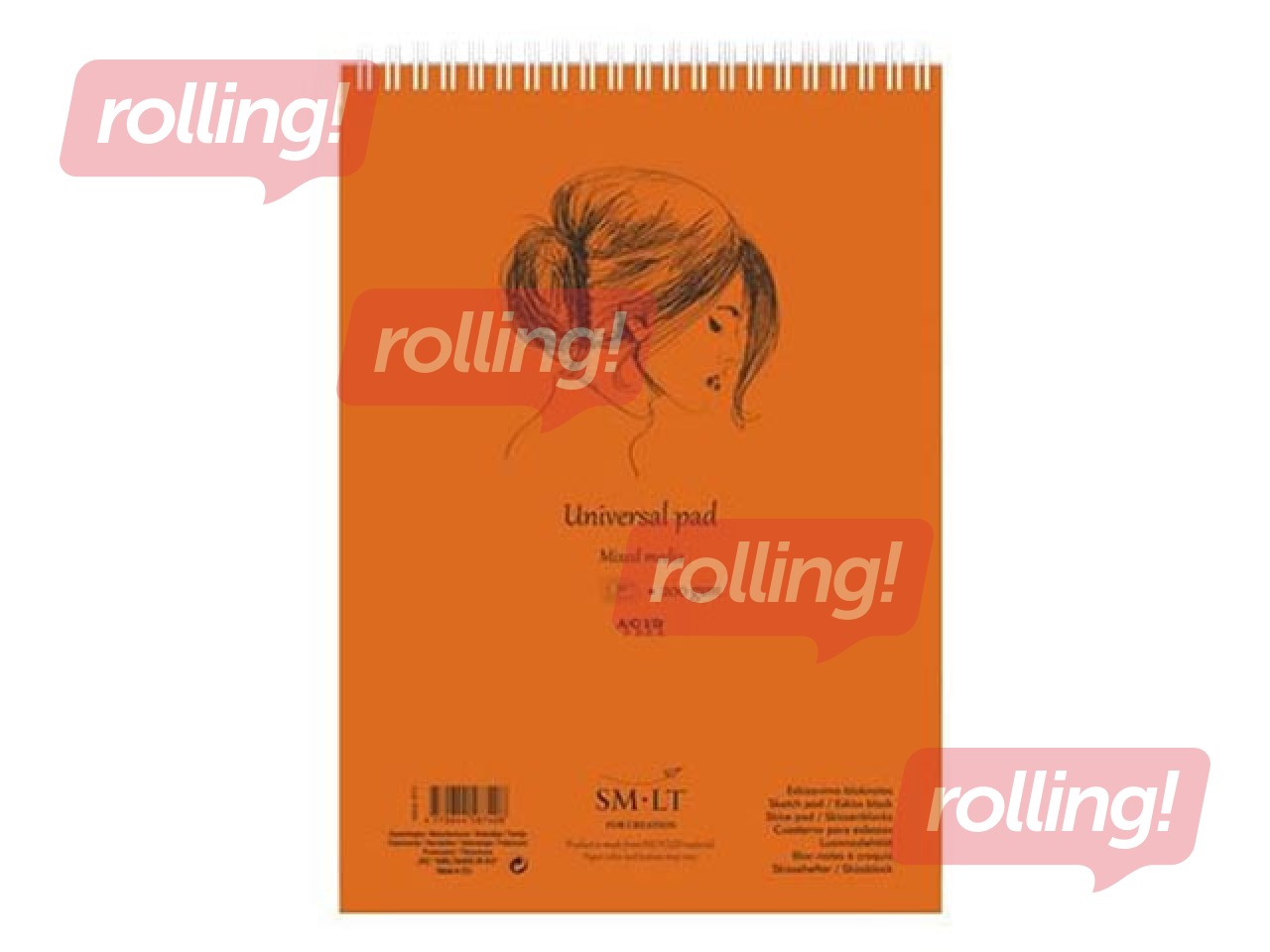 Joonistusplokk Mixed Media Authentic, A5, 200g/m², 40 lehte