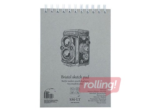 Joonistusplokk Authentic Bristol, A5, 185g/m², 30 lehte