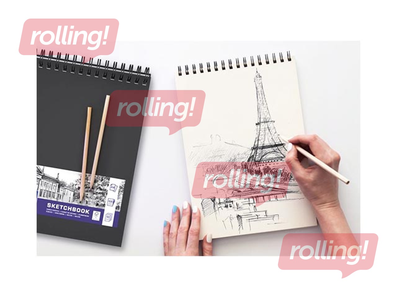 Sketchbook Oxford, A5, 100g/m², 50 sheets