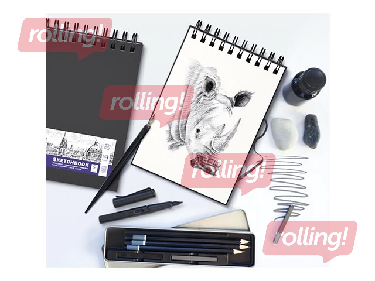 Skiču bloks ar spirāli Oxford, A4, 100g/m², 50 loksnes