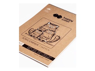 Joonistusplokk spiraalköites Young Artist Happy Color, A5, 80/90g/m², 60 lehte