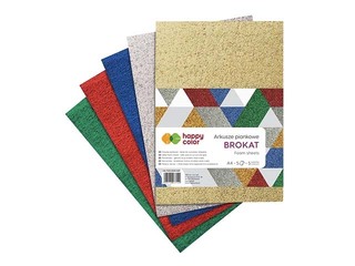 Foam craft sheets Happy Color, Mix Glitter, A4, 5 sheets, 5 colors
