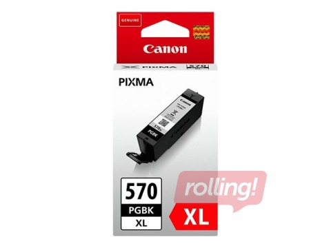 Tintes kasete Canon PGI-570XL PGBK, Pigmenta Melna, 22ml