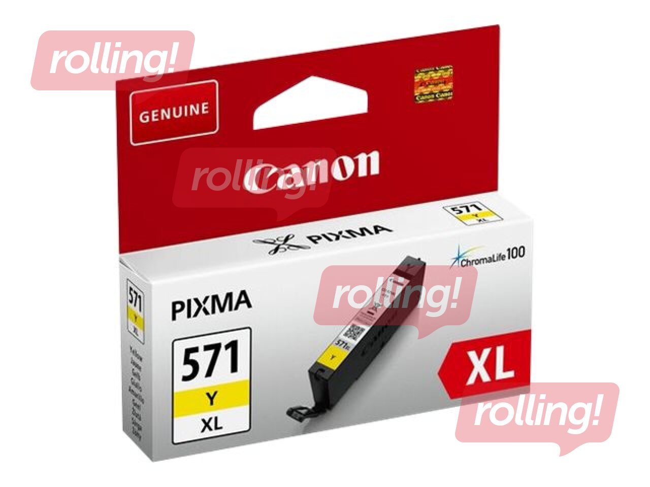 Tintes kasete Canon CLI-571XL, Dzeltena, 11ml