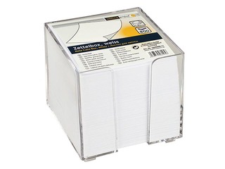 Note cube box, white, 9x9cm, 800 sheets