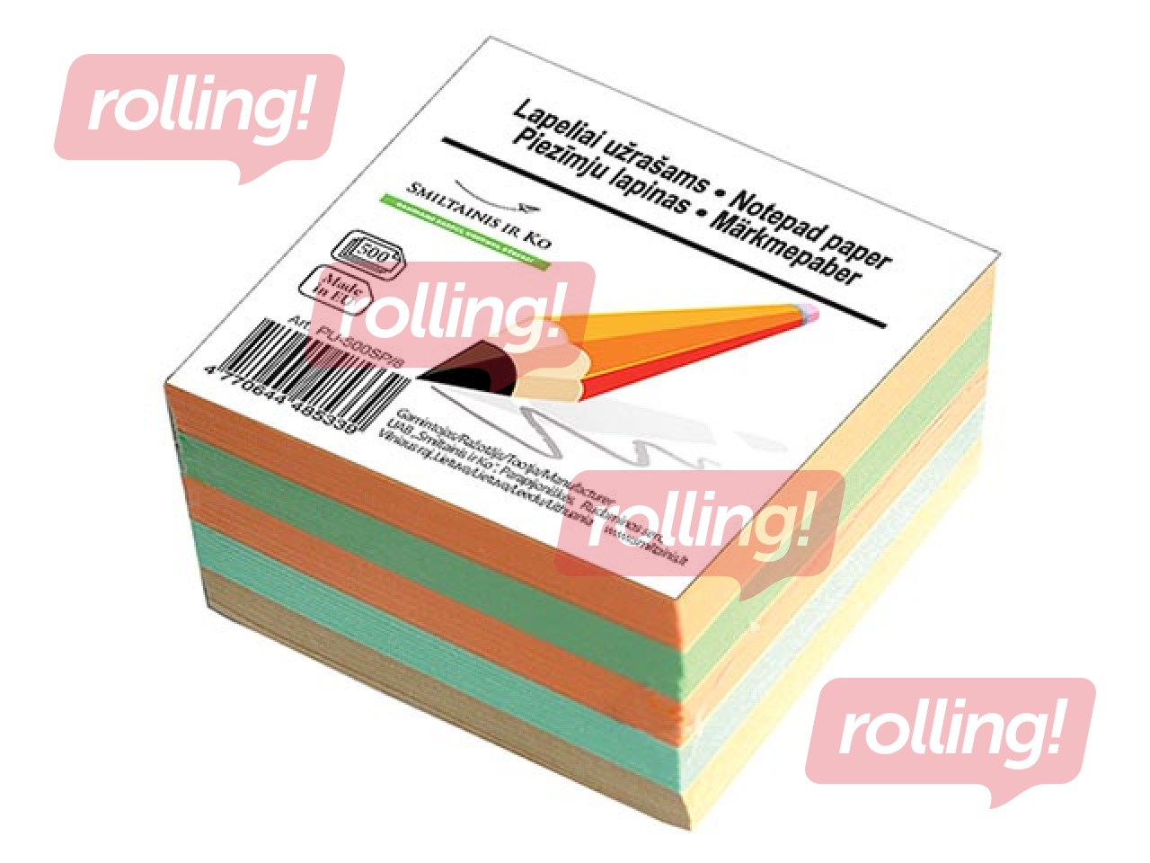 Supplement papers SM·LT, a variety of colors, non - glued, 9x9cm, 500 pages