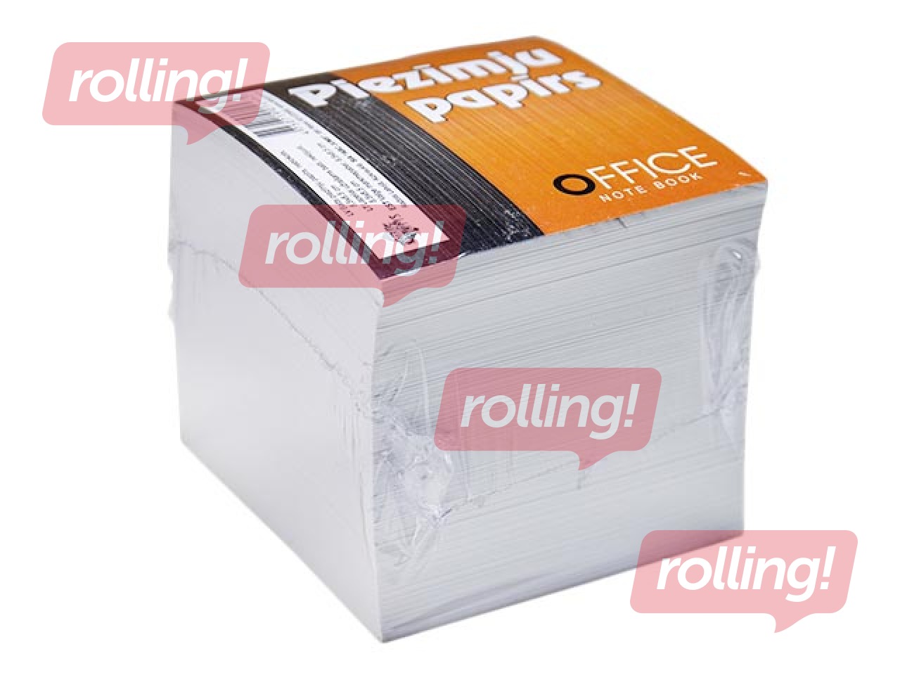 Notepaper, white, not glued, 8.5x8.5cm, 800 sheets