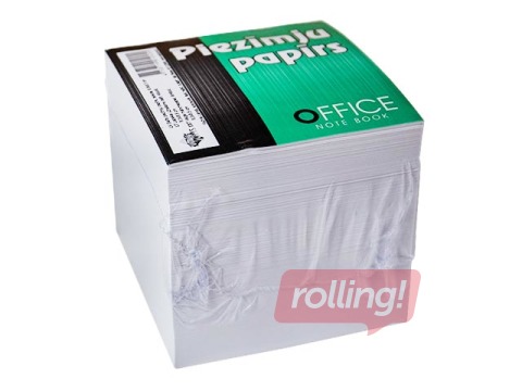 Notepaper, white, glued, 8.5x8.5cm, 800 sheets