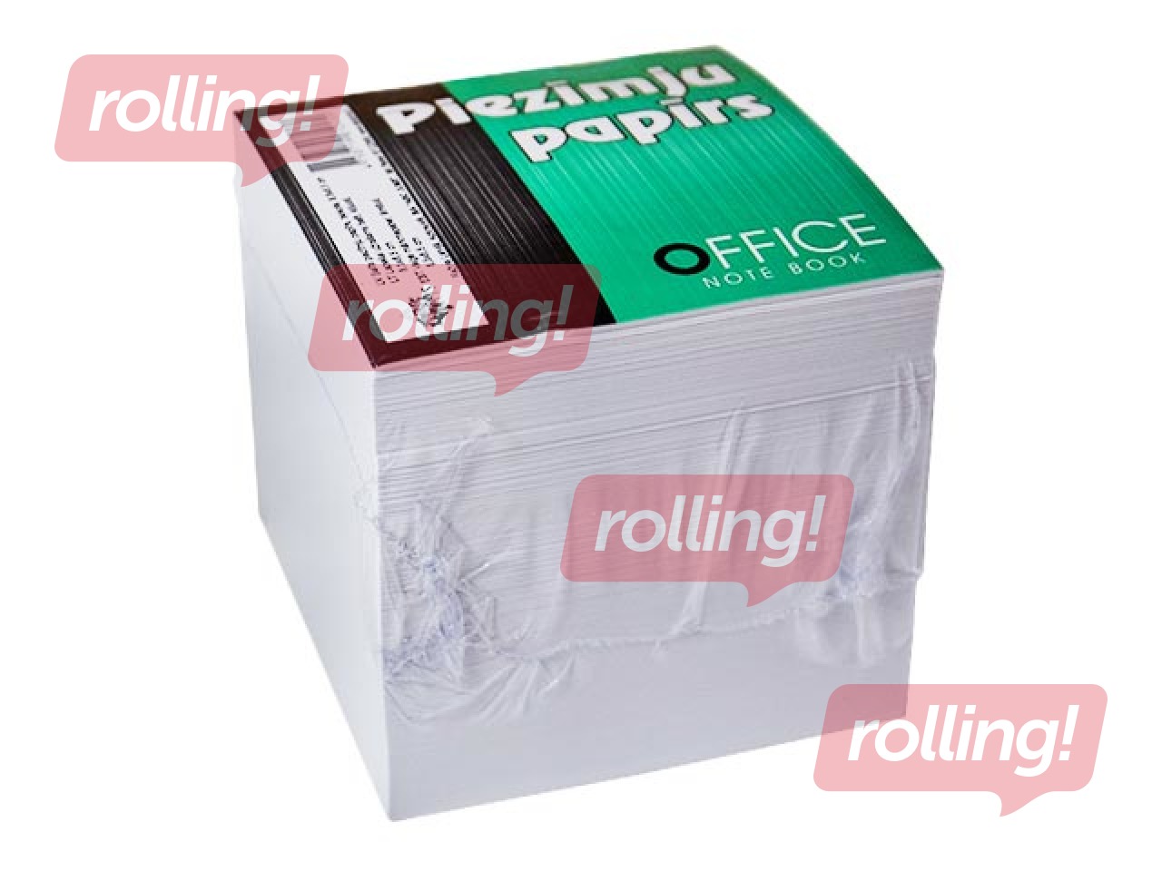 Notepaper, white, glued, 8.5x8.5cm, 800 sheets