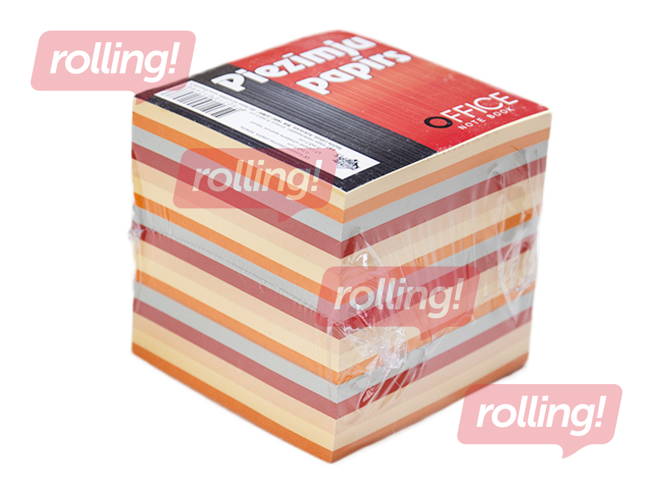 Märkmepaber, värvilised, liimköide, 8.5x8.5cm, 800 lehte