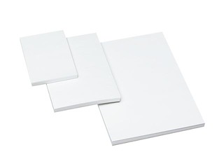 Bantex notepad, A6, plain, glued, unpunched