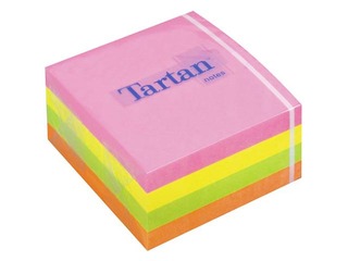 Sticky Notes Tartan, neon colors, 76x76mm, 400 sheets